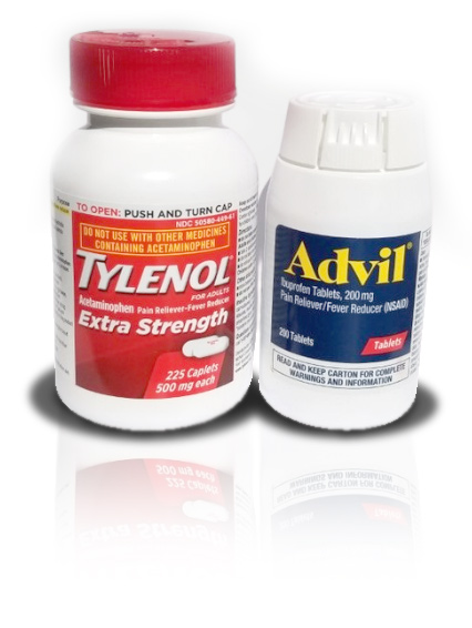 Tylenol for relief. You can also take Advil as well.